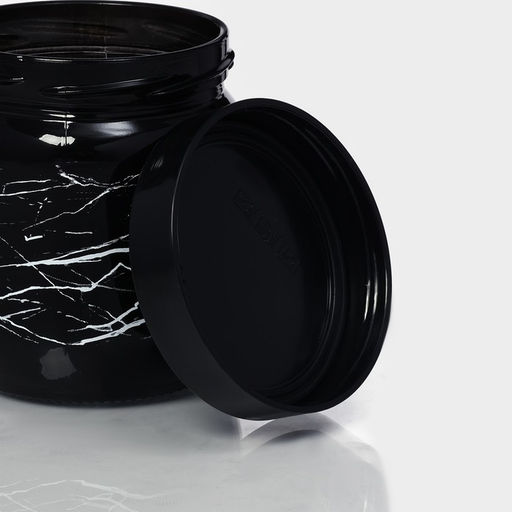 Банка для сыпучих «Марбл», 425 мл, стекло