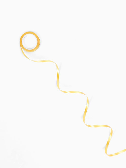 Лента  декоративная, 4 мм× 4 м, цвет золотой, набор 100 штук