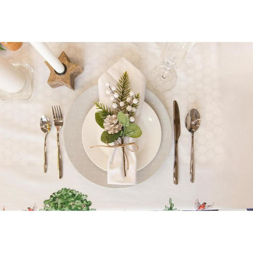 Скатерть новогодняя Этель Новогодний лес 148х110 см, 100% хл, саржа 190 гр/м2 с ГМВО  фото 9