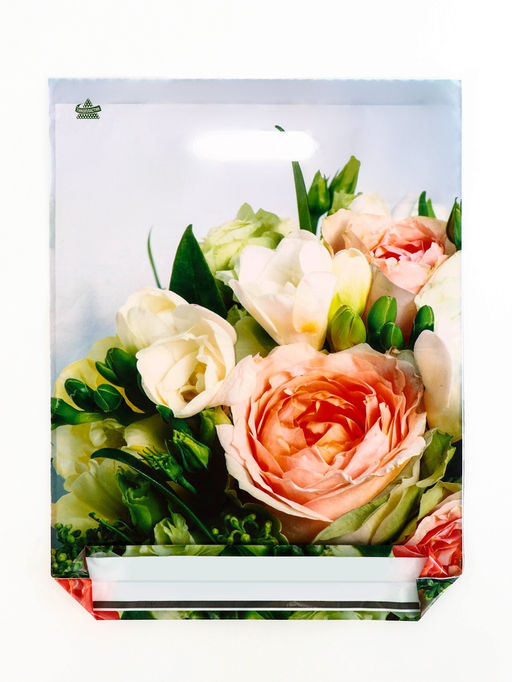 Цена за 50 шт. Пакет Романтическое настроение, полиэтиленовый с вырубной ручкой, л 40?31 см, 60 мкм