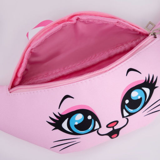 Сумка поясная детская Кошечка, 31 х см, отдел на молнии, цвет красный - NAZAMOK KIDS фото 5