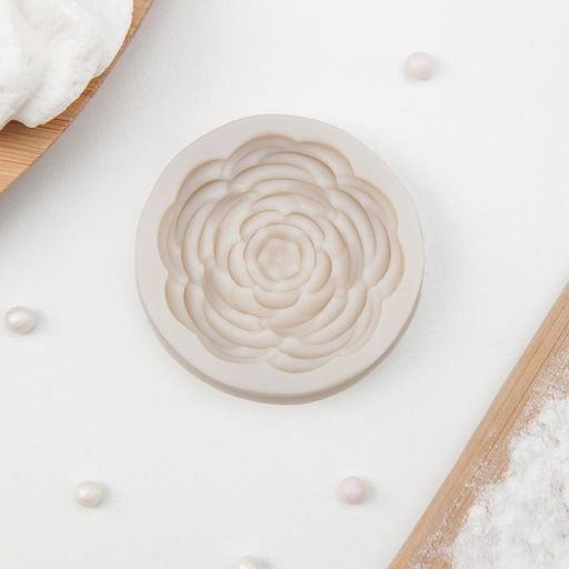 Молд для заливки Прекрасная роза, силикон, 5.7?5.7?1.2 см, МИКС - Simaland фото 7