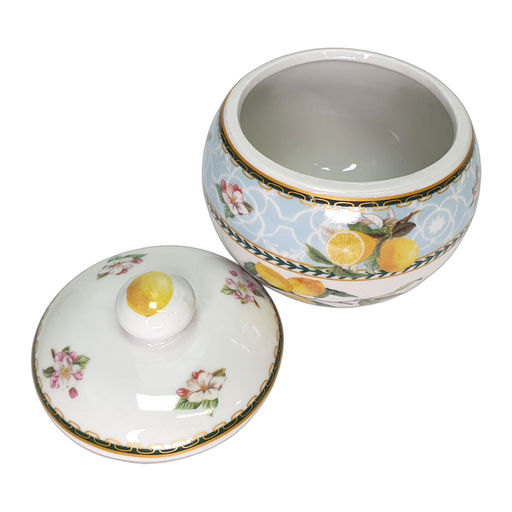 Сахарница 300мл Лимоны с крышкой, фарфор арт. SL139-4"-548 (099300)