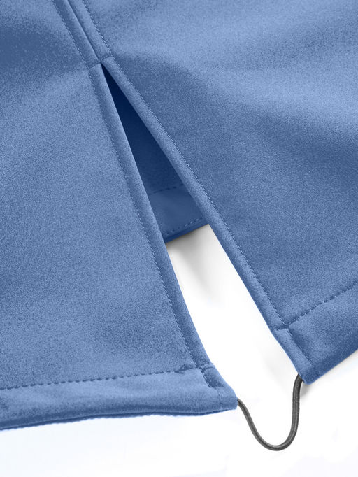 Парка спортивная женская с капюшоном softshell синего цвета 9568S - Mtforce фото 27