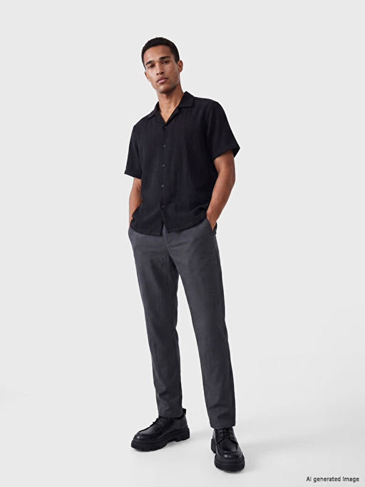 Рубашка мужская Regular Fit из муслина
