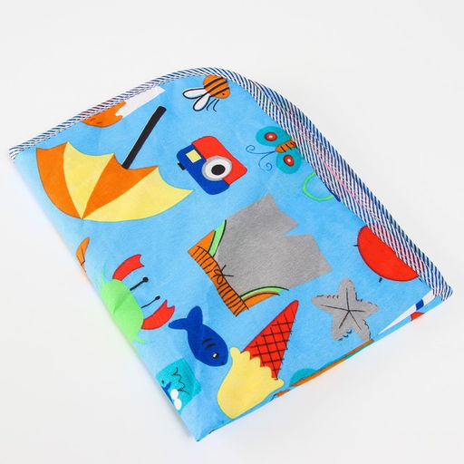 Пеленка на непромокаемой основе, 50х65 см., голубой МИКС - Крошка я фото 2