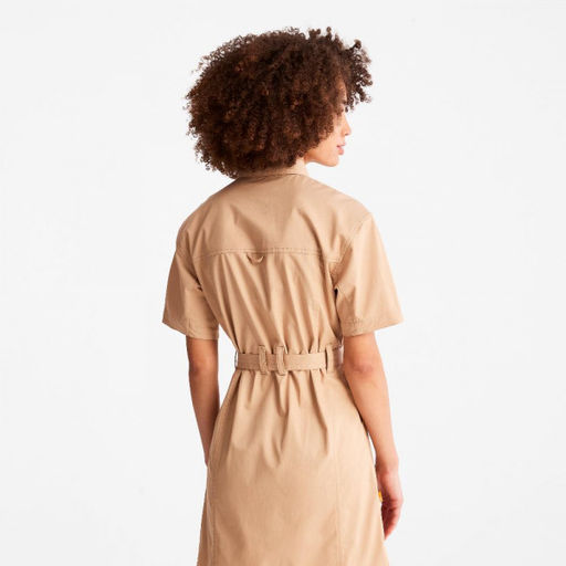 Женское платье Timberland Timberchill Utility Shirt Dress бежевая  фото 5