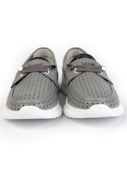 03-ZL-8861 DK. GRAY Полуботинки женские (натуральная кожа) - Фабричный китай фото 8