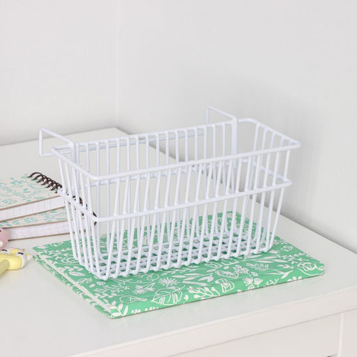 Корзина подвесная Доляна, 20×8×10 см, белая