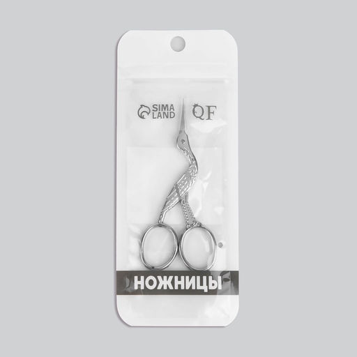 Цена за 2 шт. Ножницы маникюрные «Цапельки», для шёлка, 9 см