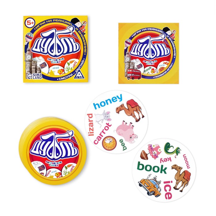 Настольная игра Дуббль Английские слова, на внимание и реакцию - Лас играс фото 2
