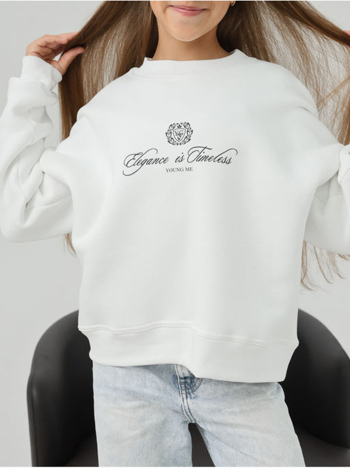 Свитшот Начес Элегант Какао Девочка - София фото 12