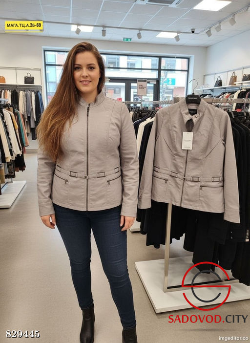 Кожаная весенняя куртка