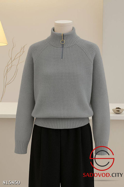 Свитер женский на полузамке - Bruno фото 2