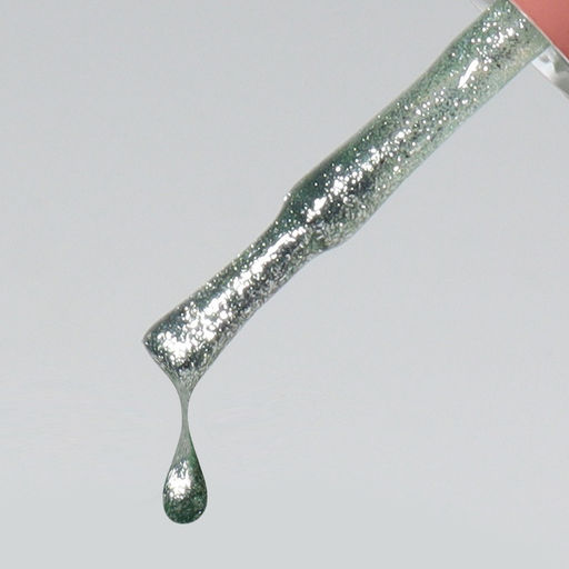 Гель лак для ногтей, жидкая фольга, трехфазный, 10 мл, LED/UV, зелёный (64)