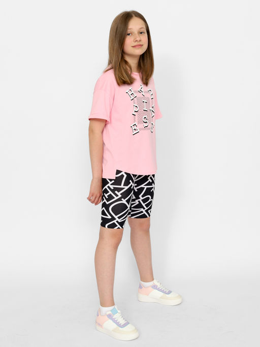 CRB wear/CSJG 90196-27-378 Комплект для девочки (футболка, шорты),розовый/Ex.Cherubino  фото 3