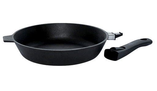 Сковорода литая чугунная 280*60 со съемной бакелитовой ручкой с8060