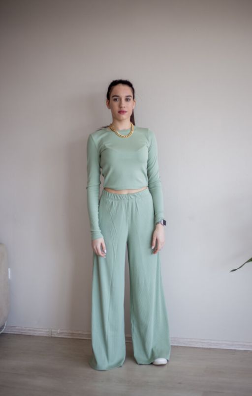 турецкий модал кашкорсе Костюм , цвет мята - Knitka wear фото 7