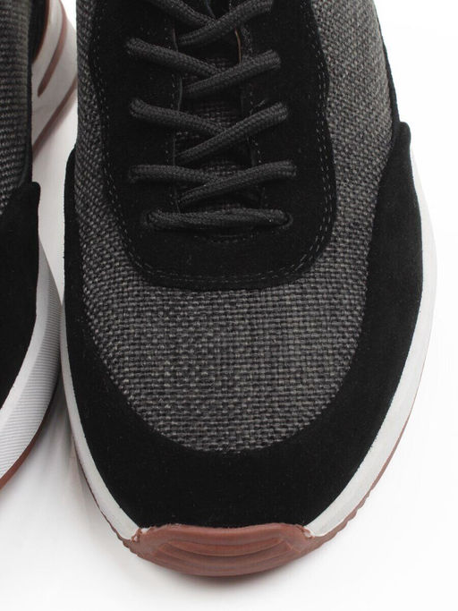 03-10-56 BLACK/GREY Кроссовки мужские (натуральная замша, натуральная кожа, текстиль) - Фабричный китай фото 13