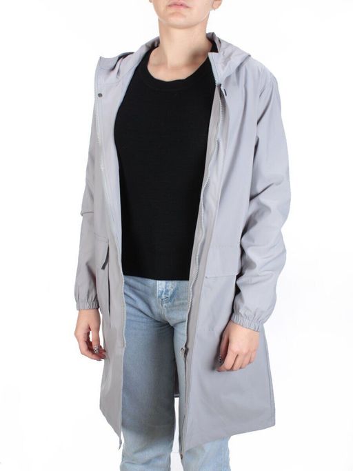 908 GRAY Ветровка женская NANOGUE (100% полиэстер) - Фабричный китай фото 10