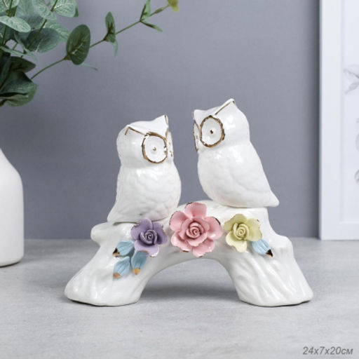 Статуэтка Совы на ветке / WRF-102 /уп 36/