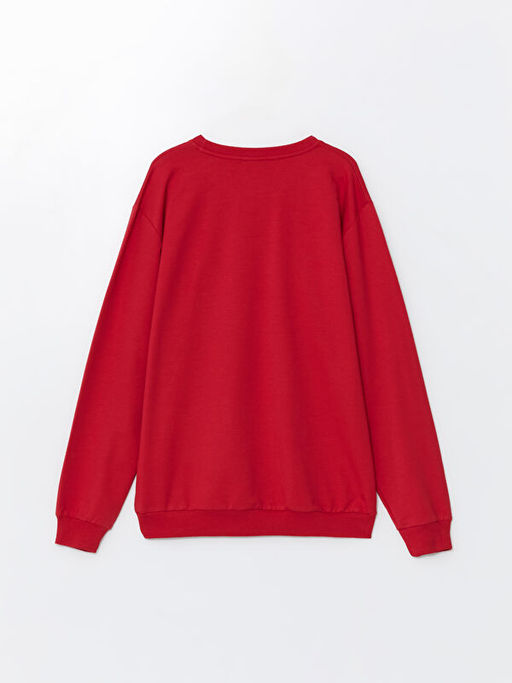 Bisiklet Yaka Uzun Kollu Erkek Sweatshirt - Waikiki фото 2