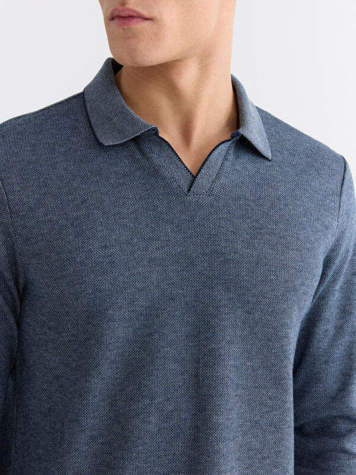 Polo Yaka Erkek Sweatshirt