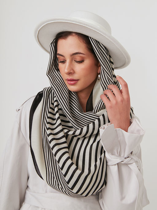 Большой, мягкий, тонкий и очень нежный двусторонний палантин - Tantino фото 7