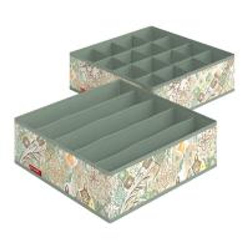 Набор органайзеров для белья, 2 шт., без крышки, 32*32*10 см, BOHO, шт - Valiant фото 6