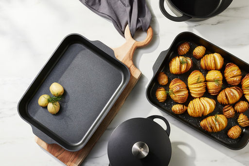 В наличии 1 шт. Форма для запекания, 38х28,5х5,5 см, с покрытием, алюминий, черная, Agile