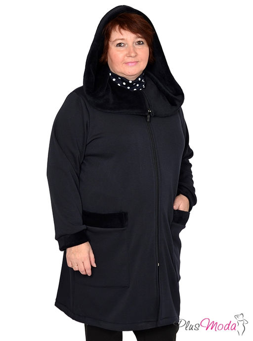 Куртка-толстовка Модель №497 размеры 44-84 - Plusmoda фото 4