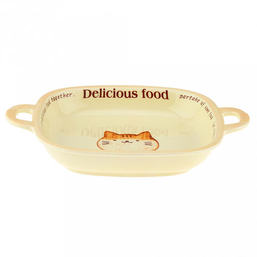 Делишес фуд (Delicious food) Блюдо фарфоровое 246х188х37мм, с ручками, с деколью (Китай) - Домашняя мода фото 2
