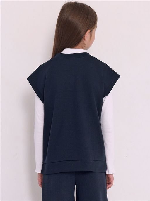 Жилет детский Апрель жаккард черный  фото 3