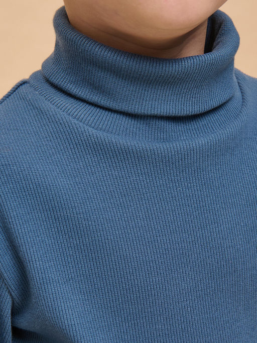 PELICAN, джемпер для мальчиков, Джинс  фото 2