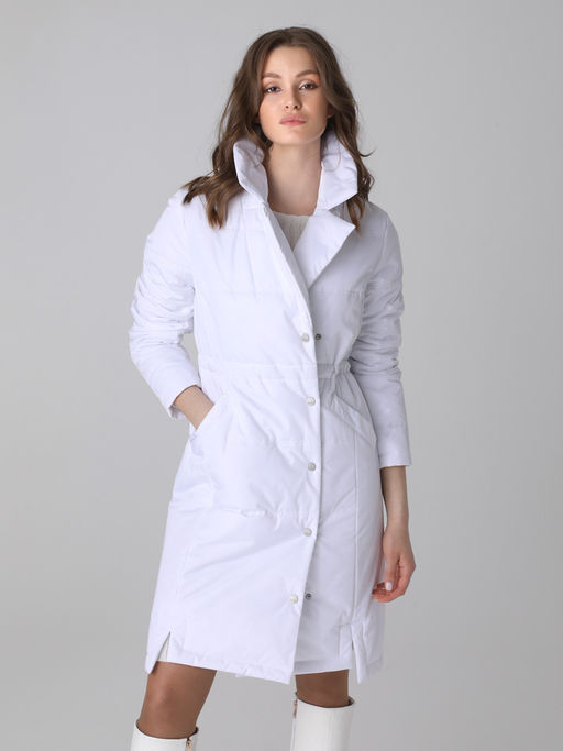 24328 Полупальто дем. белый - Dizzyway фото 6