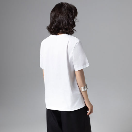 Футболка свободной посадки Модная перезагрузка (белая) - Charutti фото 5