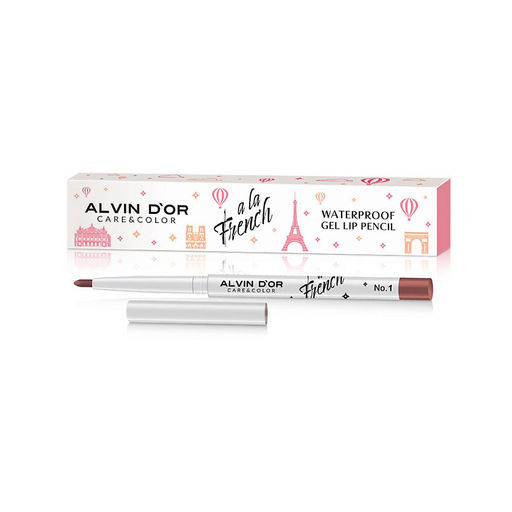 Alvin Dor A LA FRENCH ALF-23 Карандаш для губ Waterproof gel lip pencil тон 01 cordovan бордовый