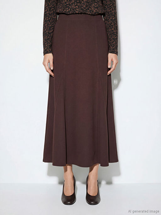 Beli Lastikli Pileli Etek