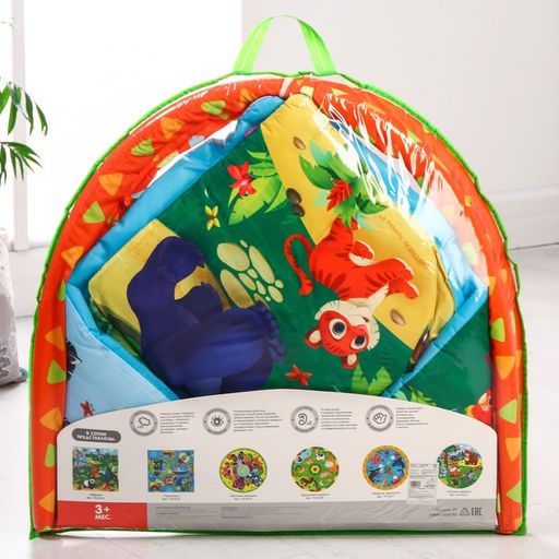 Развивающий коврик с дугами Африка, 85х85 см, Крошка Я  фото 12