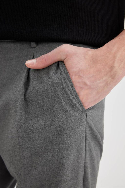 Классические брюки прямого кроя строгого кроя - Defacto фото 4