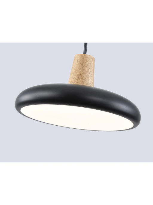 Светильник подвесной FL4839, LED, 3000-6000К, 24 Вт, 80×20 см, чёрный