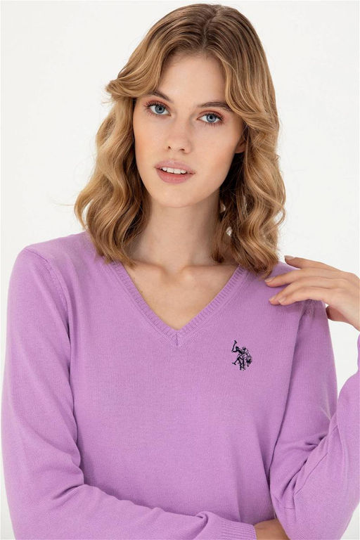 U. S. Polo Assn Женский базовый свитер с v-образным вырезом Магнолия - U.s. polo assn фото 10