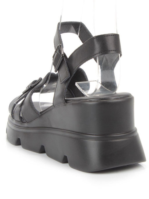 08-PEAG34-2 BLACK Босоножки женские (натуральная кожа) - Фабричный китай фото 4