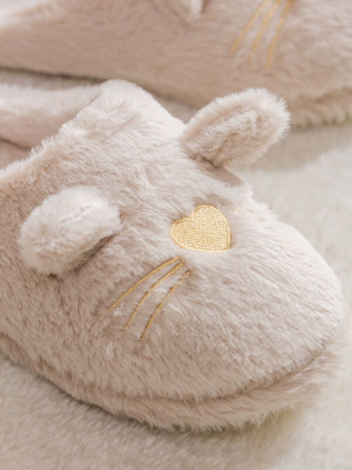 Hayvan Fig?rl? Pel?? Kad?n Ev Terli?i