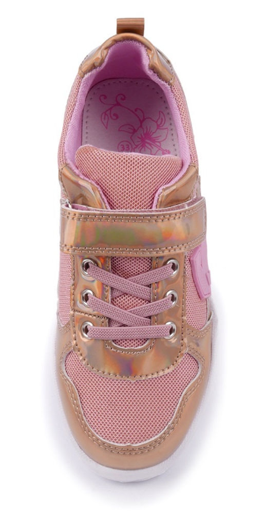 AL 4027 Полуботинки типа кроссовые детские, розовый - Antilopa фото 4