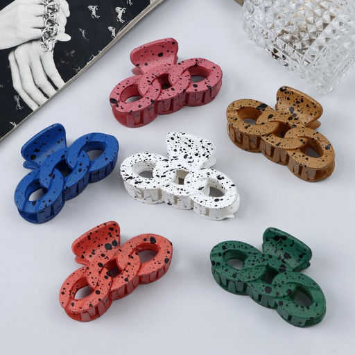 Цена за 12 шт. Крабик для волос «Флоранс», звенья, 7 см, МИКС