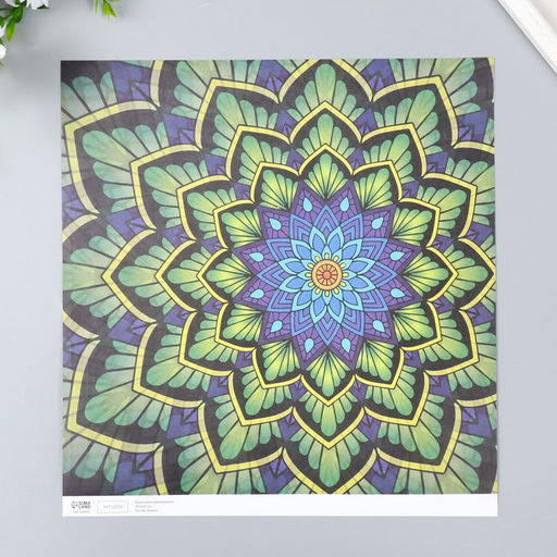 Цена за 5 шт. Бумага для скрапбукинга двусторонняя Эклектика серебро и мехенди, плотн 180 г 30.5?32 см