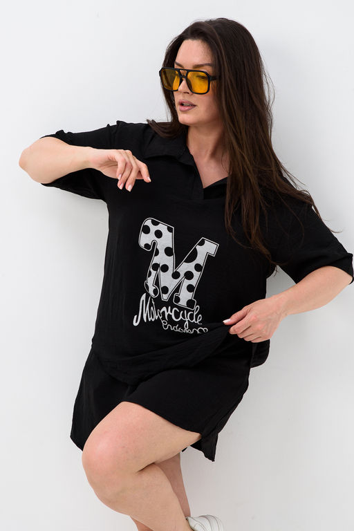 Комплект (рубашка+шорты) с печатью 52469