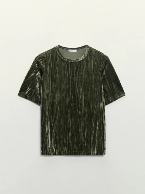 Футболка с коротким рукавом из бархата / Zarina