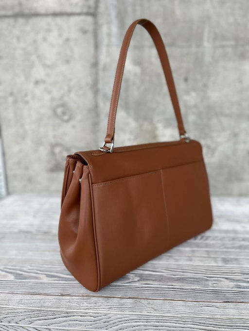 Женская кожаная сумка-портфель 8399-3 Рыжий - Sergio valentini фото 3